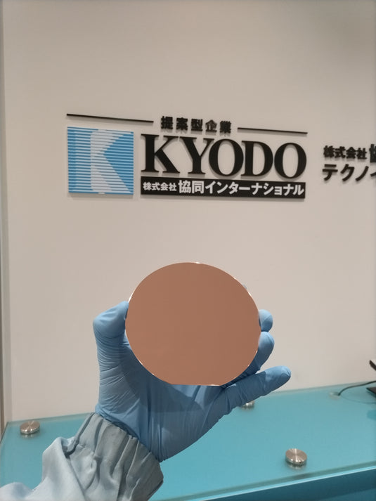 4インチCu膜付きシリコンウェハ