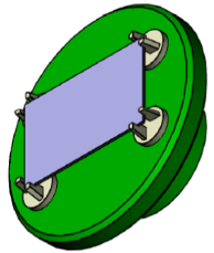 C-type Non-Vacuum, mechanical Chuck with 4 centering pins