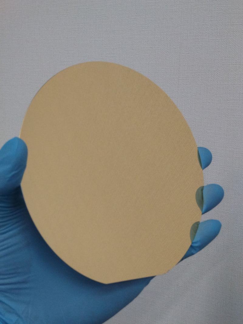 Load image into Gallery viewer, 3INCH sub/Ti/Au coated Silicon wafer ( Si + Ti/Au )
