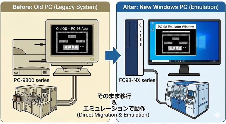旧型PC→Windows 11 PC変換エミュレーター