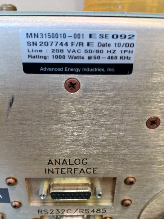 RFPP RF電源中古
