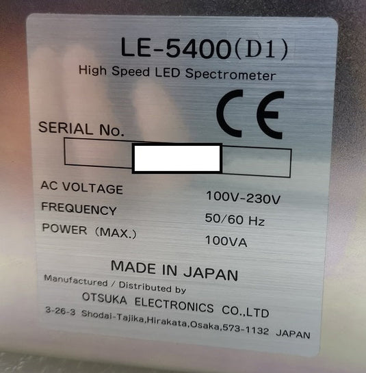 HIGH SPEED LED SPECTROMETER – 協同インターナショナル